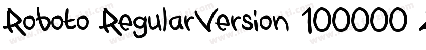 Roboto RegularVersion 100000 2011字体转换